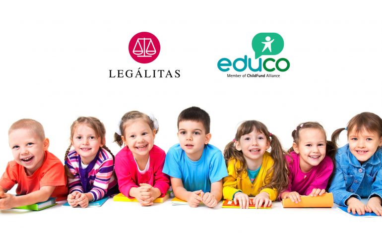 la fundación Legálitas colabora con Educo para ayudar a los niños y jóvenes